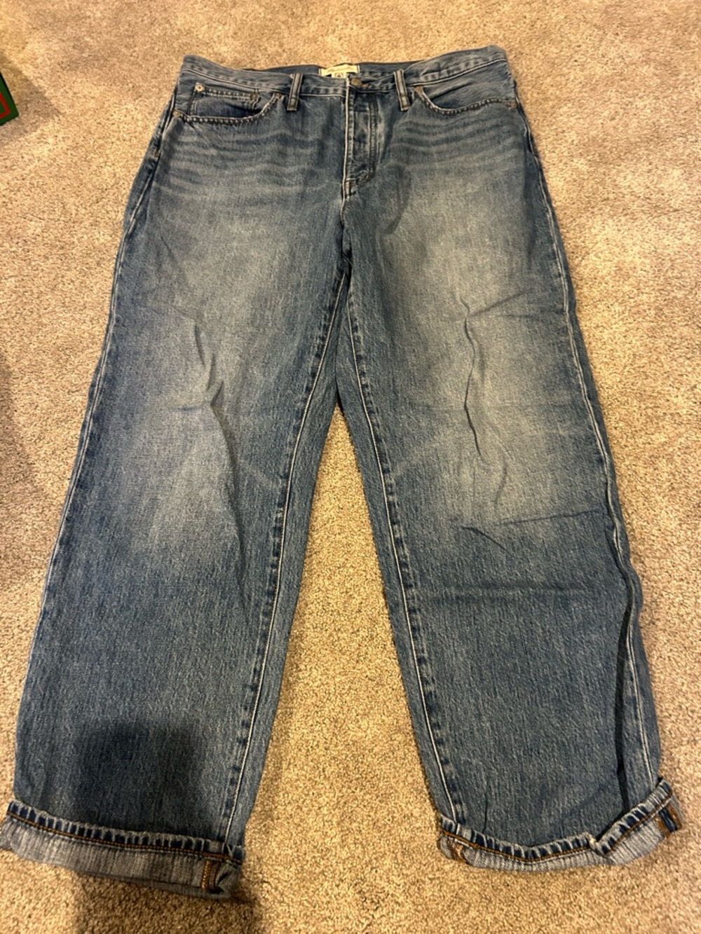 Madewell “The Dad” Jeans in Medium Blue Wash
